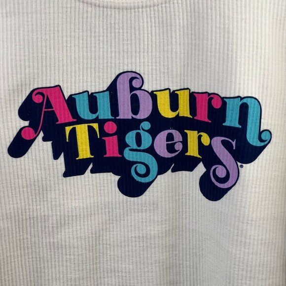 Pressbox Auburn Tigers Sweatshirt Size Small White Cotton College Gameday - Picture 3 of 4